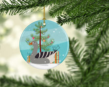 Load image into Gallery viewer, Pilgrim Goose Christmas Ornament - Round Ceramic Ornament – Artist-Designed Keepsake Decoration BB9260CO1