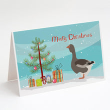 Load image into Gallery viewer, Toulouse Goose Christmas Greeting Cards -  Blank Note Cards – 8-Pack of Artist-Designed Cards with Envelopes