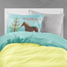 Load image into Gallery viewer, Percheron Horse Christmas Fabric Standard Pillowcase – Artistic Decorative Front, White Back BB9273PILLOWCASE
