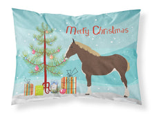 Load image into Gallery viewer, Percheron Horse Christmas Fabric Standard Pillowcase – Artistic Decorative Front, White Back BB9273PILLOWCASE