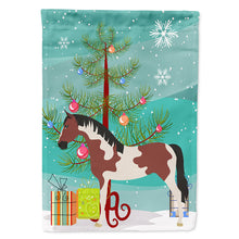 Load image into Gallery viewer, Pinto Horse Christmas Flag Canvas House Size BB9274CHF