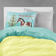 Load image into Gallery viewer, Pinto Horse Christmas Fabric Standard Pillowcase – Artistic Decorative Front, White Back BB9274PILLOWCASE