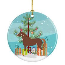 Load image into Gallery viewer, Hanoverian Horse Christmas Ornament - Round Ceramic Ornament – Artist-Designed Keepsake Decoration BB9276CO1