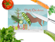 Load image into Gallery viewer, Hanoverian Horse Christmas Glass Cutting Boards – Durable, Decorative Kitchen Art Large BB9276LCB