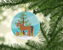 Load image into Gallery viewer, Arabian Horse Christmas Ornament - Round Ceramic Ornament – Artist-Designed Keepsake Decoration BB9278CO1