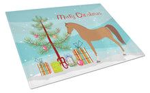 Load image into Gallery viewer, Arabian Horse Christmas Glass Cutting Boards – Durable, Decorative Kitchen Art Large BB9278LCB