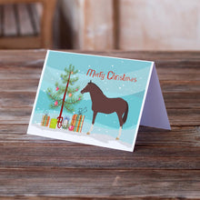 Load image into Gallery viewer, English Thoroughbred Horse Christmas Greeting Cards -  Blank Note Cards – 8-Pack of Artist-Designed Cards with Envelopes
