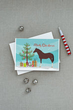 Load image into Gallery viewer, English Thoroughbred Horse Christmas Greeting Cards -  Blank Note Cards – 8-Pack of Artist-Designed Cards with Envelopes