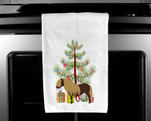 Load image into Gallery viewer, Shetland Pony Horse Christmas Kitchen Towels – Set of 2 - Decorative &amp; Absorbent Cotton | BB9281WTKT