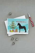 Load image into Gallery viewer, Friesian Horse Christmas Greeting Cards -  Blank Note Cards – 8-Pack of Artist-Designed Cards with Envelopes