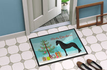 Load image into Gallery viewer, Friesian Horse Christmas Doormat - 18x27 Decorative Floor Mat – Indoor/Outdoor Rug with Artistic Flair BB9282MAT