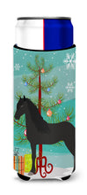Load image into Gallery viewer, Friesian Horse Christmas   Hugger for slim cans BB9282MUK