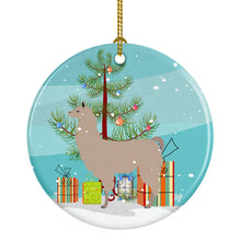 Load image into Gallery viewer, Llama Christmas Ornament - Round Ceramic Ornament – Artist-Designed Keepsake Decoration BB9283CO1