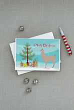 Load image into Gallery viewer, Llama Christmas Greeting Cards -  Blank Note Cards – 8-Pack of Artist-Designed Cards with Envelopes