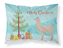 Load image into Gallery viewer, Llama Christmas Fabric Standard Pillowcase – Artistic Decorative Front, White Back BB9283PILLOWCASE