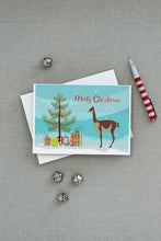 Load image into Gallery viewer, Vicugna or Vicuna Christmas Greeting Cards -  Blank Note Cards – 8-Pack of Artist-Designed Cards with Envelopes