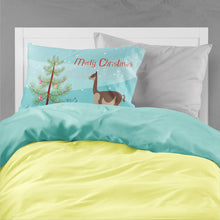 Load image into Gallery viewer, Vicugna or Vicuna Christmas Fabric Standard Pillowcase – Artistic Decorative Front, White Back BB9284PILLOWCASE