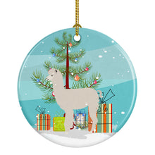 Load image into Gallery viewer, Alpaca Christmas Ornament - Round Ceramic Ornament – Artist-Designed Keepsake Decoration BB9286CO1