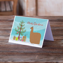 Load image into Gallery viewer, Alpaca Suri Christmas Greeting Cards -  Blank Note Cards – 8-Pack of Artist-Designed Cards with Envelopes