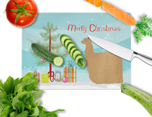 Load image into Gallery viewer, Alpaca Suri Christmas Glass Cutting Boards – Durable, Decorative Kitchen Art Large BB9287LCB