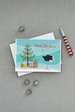 Load image into Gallery viewer, Common Ostrich Christmas Greeting Cards -  Blank Note Cards – 8-Pack of Artist-Designed Cards with Envelopes