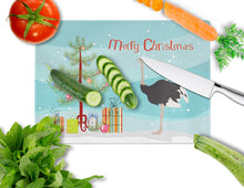 Load image into Gallery viewer, Common Ostrich Christmas Glass Cutting Boards – Durable, Decorative Kitchen Art Large BB9291LCB