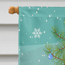 Load image into Gallery viewer, Indian Peahen Peafowl Christmas Flag Canvas House Size BB9294CHF