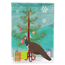 Load image into Gallery viewer, Indian Peahen Peafowl Christmas Flag Canvas House Size BB9294CHF