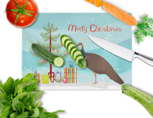 Load image into Gallery viewer, Indian Peahen Peafowl Christmas Glass Cutting Boards – Durable, Decorative Kitchen Art Large BB9294LCB