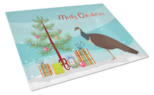Load image into Gallery viewer, Indian Peahen Peafowl Christmas Glass Cutting Boards – Durable, Decorative Kitchen Art Large BB9294LCB