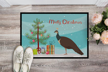 Load image into Gallery viewer, Indian Peahen Peafowl Christmas Doormat - 18x27 Decorative Floor Mat – Indoor/Outdoor Rug with Artistic Flair BB9294MAT