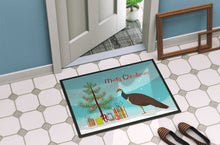 Load image into Gallery viewer, Indian Peahen Peafowl Christmas Doormat - 18x27 Decorative Floor Mat – Indoor/Outdoor Rug with Artistic Flair BB9294MAT