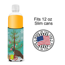 Load image into Gallery viewer, Indian Peahen Peafowl Christmas   Hugger for slim cans BB9294MUK