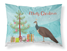 Load image into Gallery viewer, Indian Peahen Peafowl Christmas Fabric Standard Pillowcase – Artistic Decorative Front, White Back BB9294PILLOWCASE