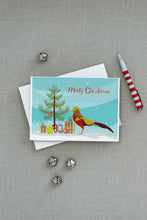 Load image into Gallery viewer, Golden or Chinese Pheasant Christmas Greeting Cards -  Blank Note Cards – 8-Pack of Artist-Designed Cards with Envelopes