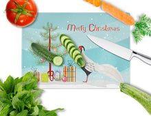 Load image into Gallery viewer, Silver Pheasant Christmas Glass Cutting Boards – Durable, Decorative Kitchen Art Large BB9296LCB