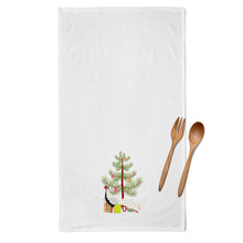 Load image into Gallery viewer, Silver Pheasant Christmas Kitchen Towels – Set of 2 - Decorative &amp; Absorbent Cotton | BB9296WTKT