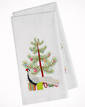 Load image into Gallery viewer, Silver Pheasant Christmas Kitchen Towels – Set of 2 - Decorative &amp; Absorbent Cotton | BB9296WTKT