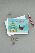 Load image into Gallery viewer, Ring-necked Common Pheasant Christmas Greeting Cards -  Blank Note Cards – 8-Pack of Artist-Designed Cards with Envelopes