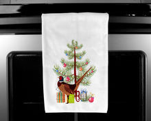 Load image into Gallery viewer, Ring-necked Common Pheasant Christmas Kitchen Towels – Set of 2 - Decorative &amp; Absorbent Cotton | BB9297WTKT