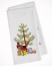Load image into Gallery viewer, Ring-necked Common Pheasant Christmas Kitchen Towels – Set of 2 - Decorative &amp; Absorbent Cotton | BB9297WTKT