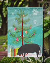 Load image into Gallery viewer, Devon Large Black Pig Christmas Garden Flag - Outdoor Decorative Yard Flag BB9298GF