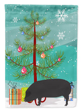 Load image into Gallery viewer, Devon Large Black Pig Christmas Garden Flag - Outdoor Decorative Yard Flag BB9298GF