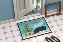 Load image into Gallery viewer, Devon Large Black Pig Christmas Doormat - 18x27 Decorative Floor Mat – Indoor/Outdoor Rug with Artistic Flair BB9298MAT