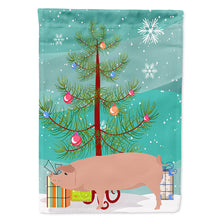Load image into Gallery viewer, American Landrace Pig Christmas Flag Canvas House Size BB9299CHF