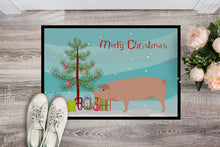 Load image into Gallery viewer, American Landrace Pig Christmas Doormat - 18x27 Decorative Floor Mat – Indoor/Outdoor Rug with Artistic Flair BB9299MAT