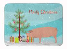 Load image into Gallery viewer, American Landrace Pig Christmas Machine Washable Memory Foam Mat BB9299RUG