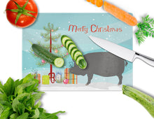 Load image into Gallery viewer, Berkshire Pig Christmas Glass Cutting Boards – Durable, Decorative Kitchen Art Large BB9300LCB