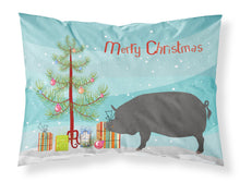 Load image into Gallery viewer, Berkshire Pig Christmas Fabric Standard Pillowcase – Artistic Decorative Front, White Back BB9300PILLOWCASE