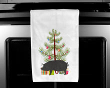 Load image into Gallery viewer, Berkshire Pig Christmas Kitchen Towels – Set of 2 - Decorative &amp; Absorbent Cotton | BB9300WTKT